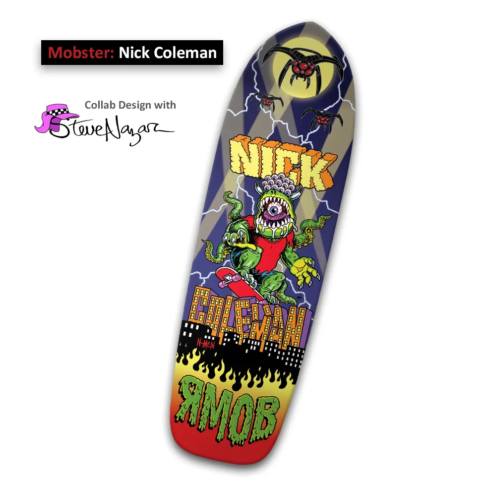 Nick Coleman 'New School' Skateboard Deck